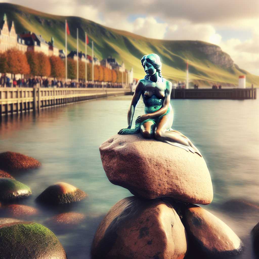 The Little Mermaid statue symbolizing Danish heritage and international appeal.