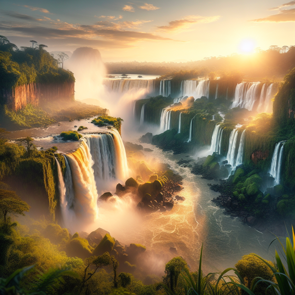 Majestic IguazĂș Falls in Argentina