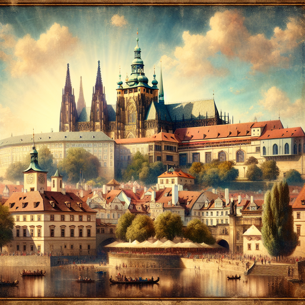 Prague Castle overlooking the historic city of Prague, a frequent concern for Americans with Czech assets
