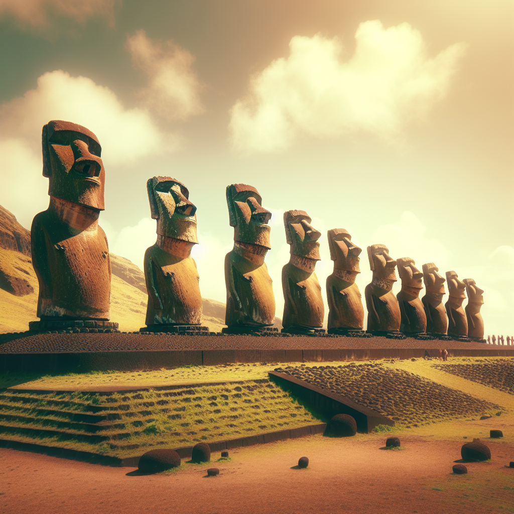 Moai Statues on Easter Island, Chile - symbolizing the exploration into FBAR complexities