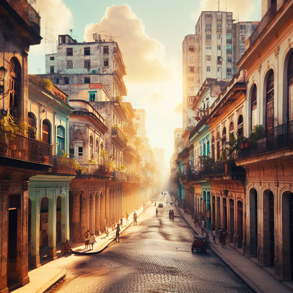 Scenic view of Old Havana, Cuba